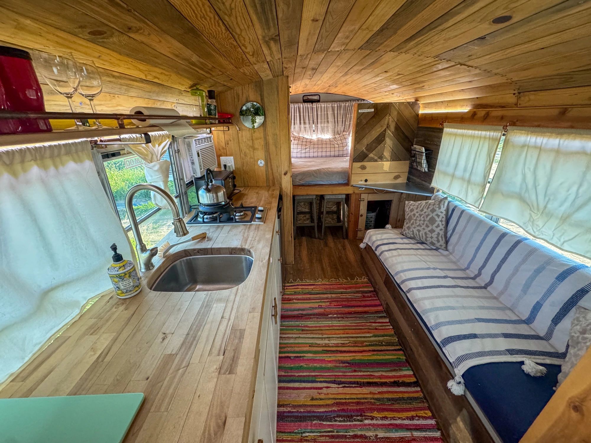 Temporary placeholder photo of a handcrafted RV-style interior