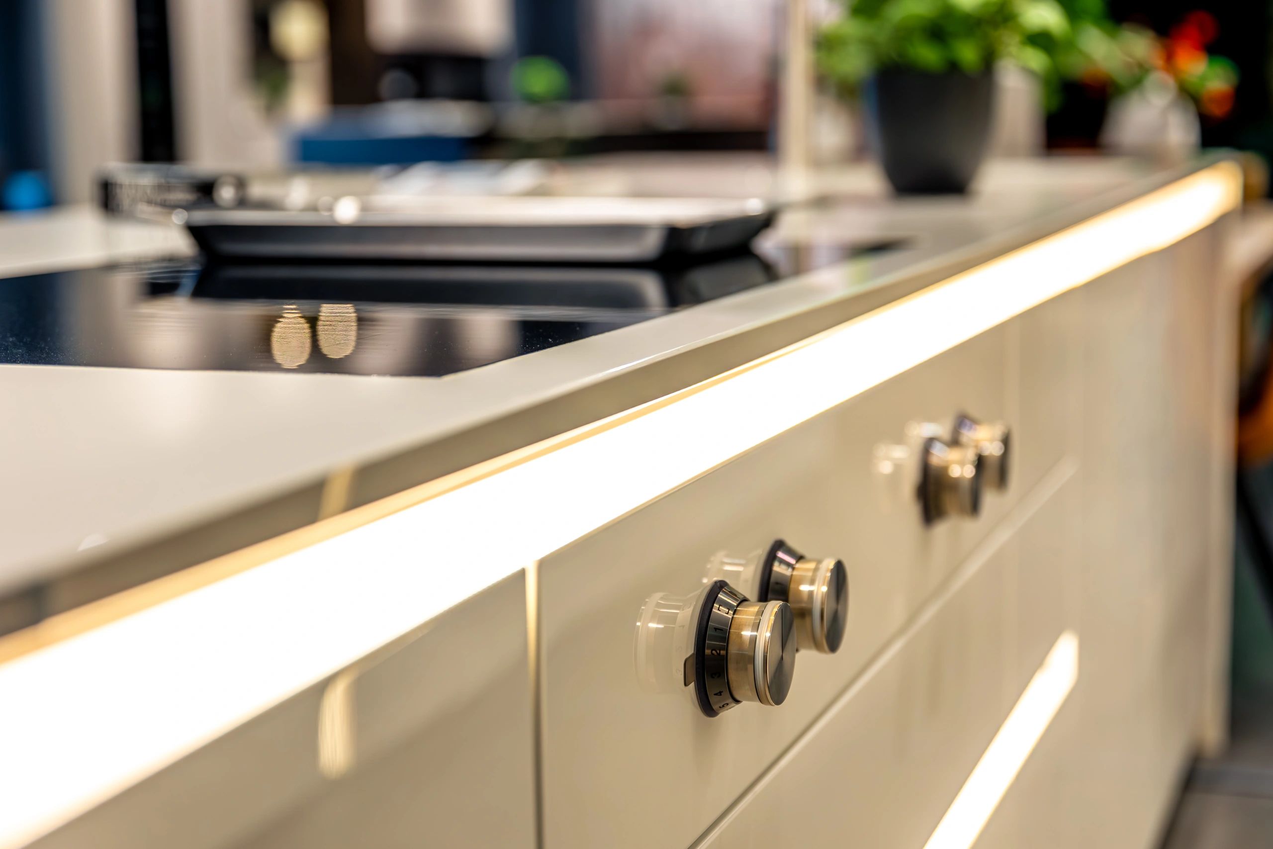 Modern custom interior detail representing upgraded RV living space